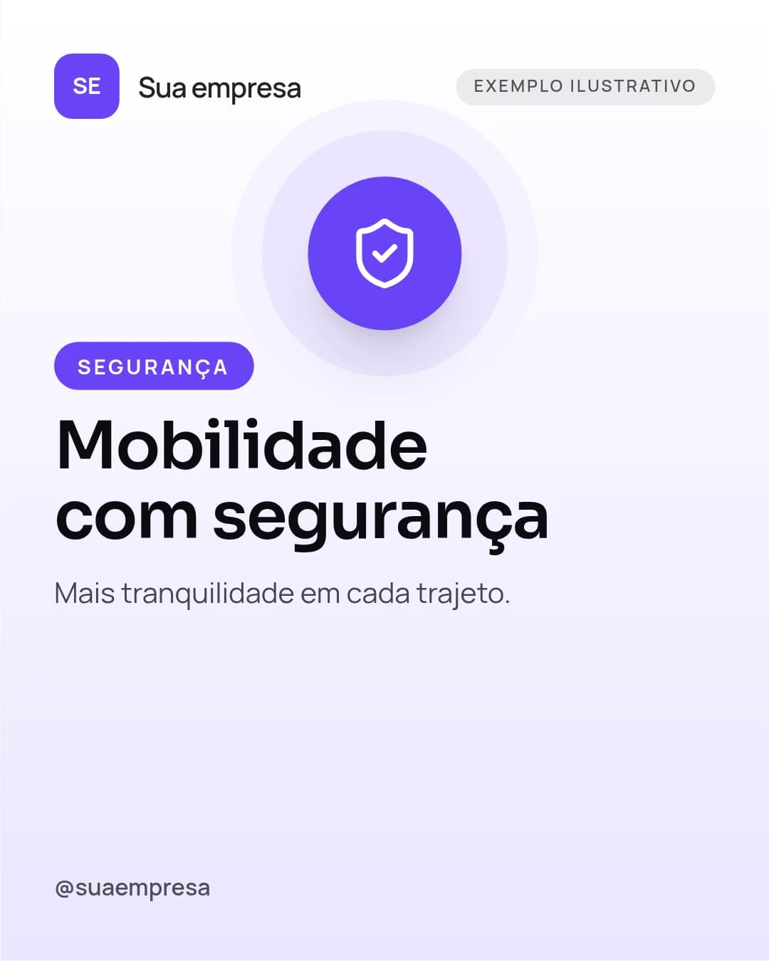 Exemplo de publicação sobre segurança na mobilidade urbana